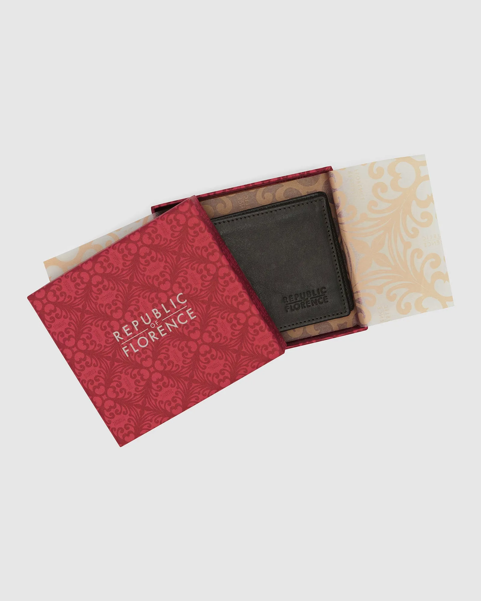 Rossini Chocolate - Small Bifold Leather Wallet