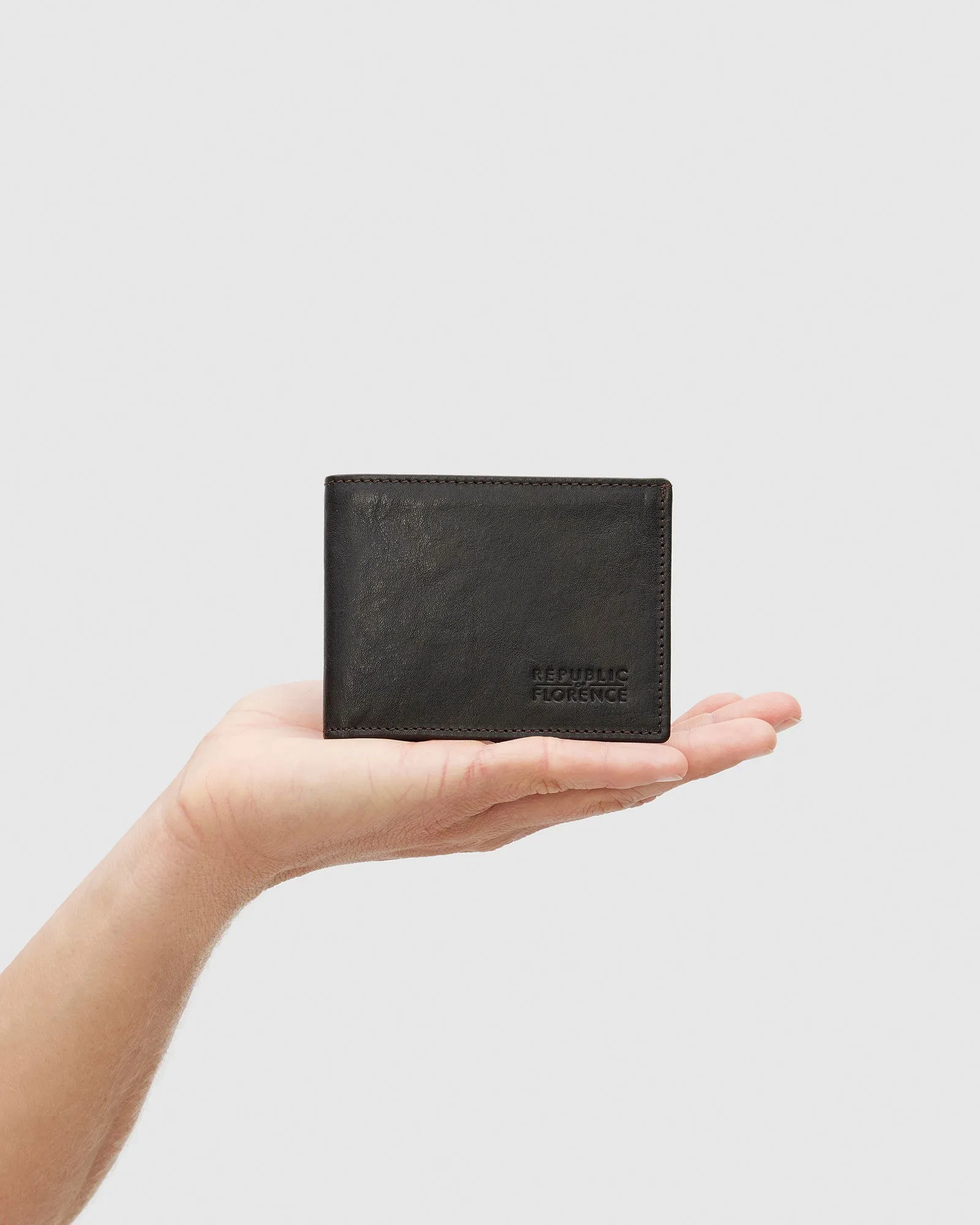 Rossini Chocolate - Small Bifold Leather Wallet