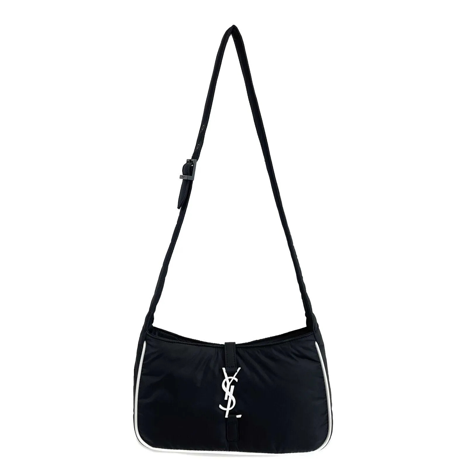 Saint Laurent - YSL - NEW Le 5 À 7 Crossbody - Black / White Shoulder Bag