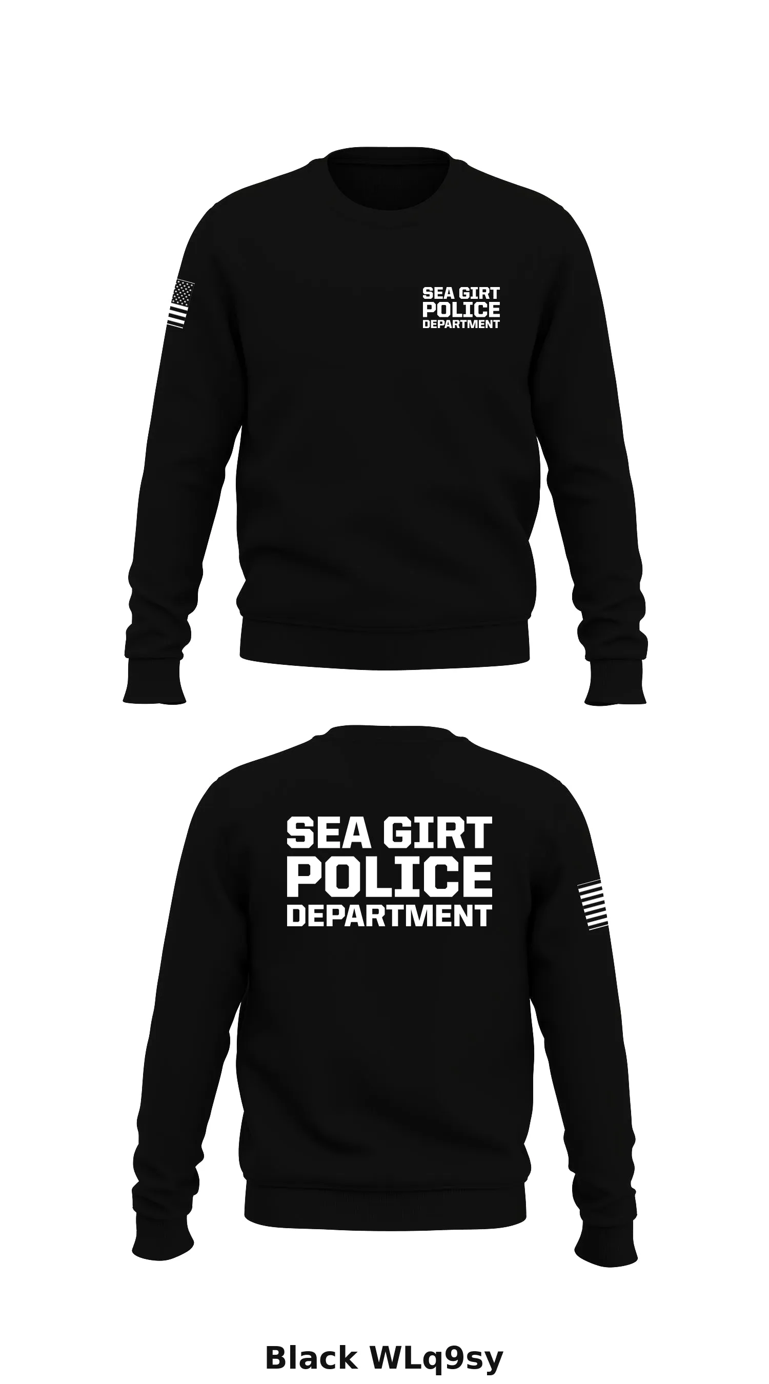 Sea Girt Police Department  Store 1 Core Men's Crewneck Performance Sweatshirt - WLq9sy