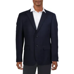 Tommy Hilfiger Mens Collar Wool Two-Button Blazer