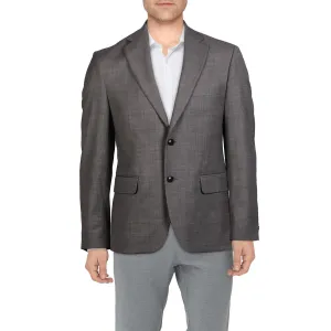 Tommy Hilfiger Mens Heathered Wool Two-Button Blazer