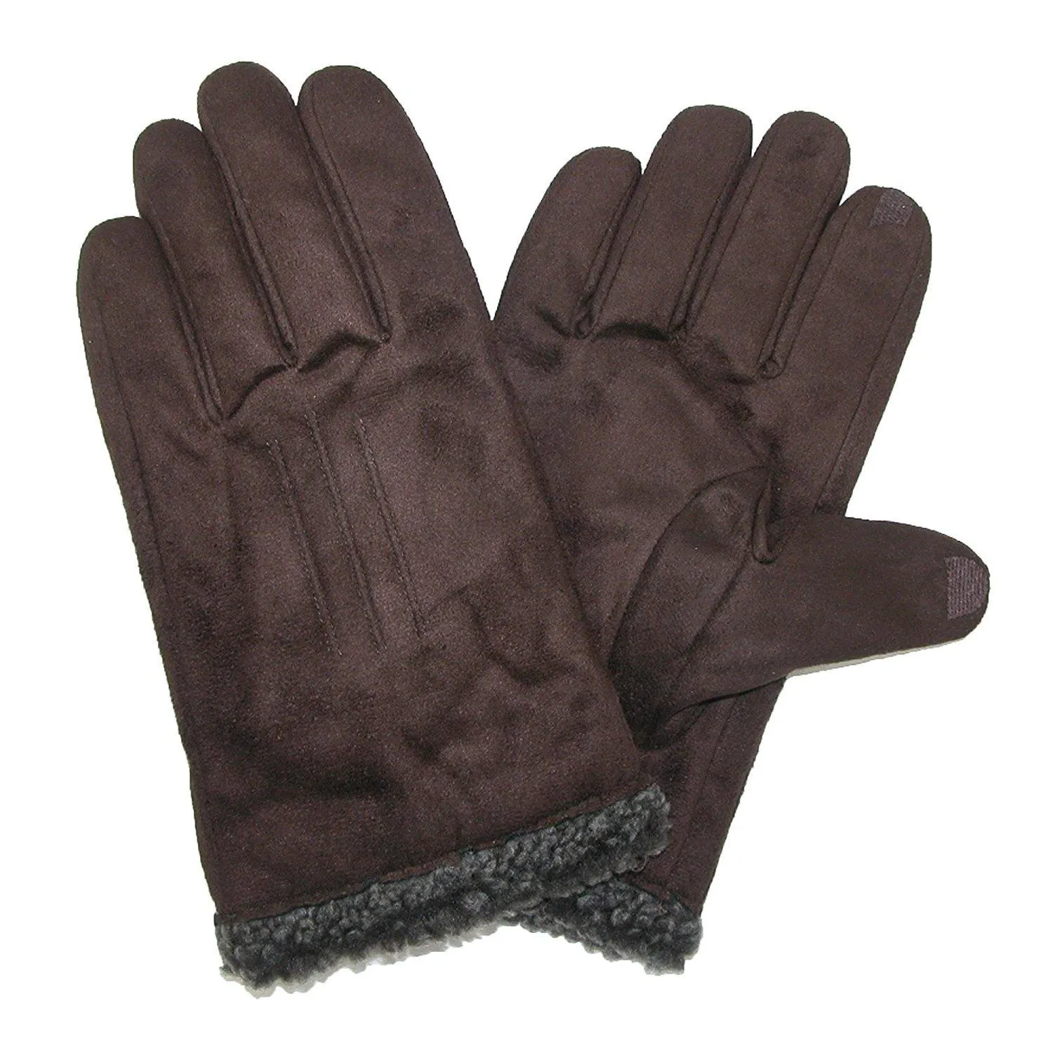 Totes Men's Brushed Microfiber Touch Screen Gloves Large