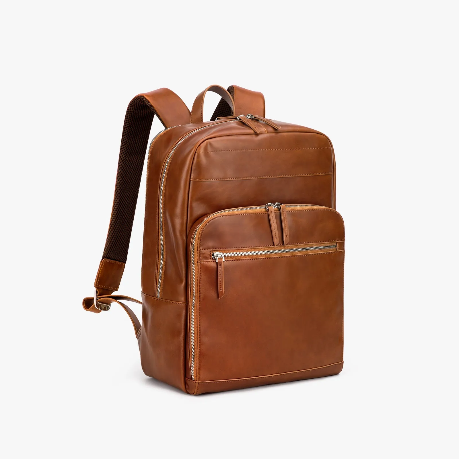 Vintage Brown Leather Backpack