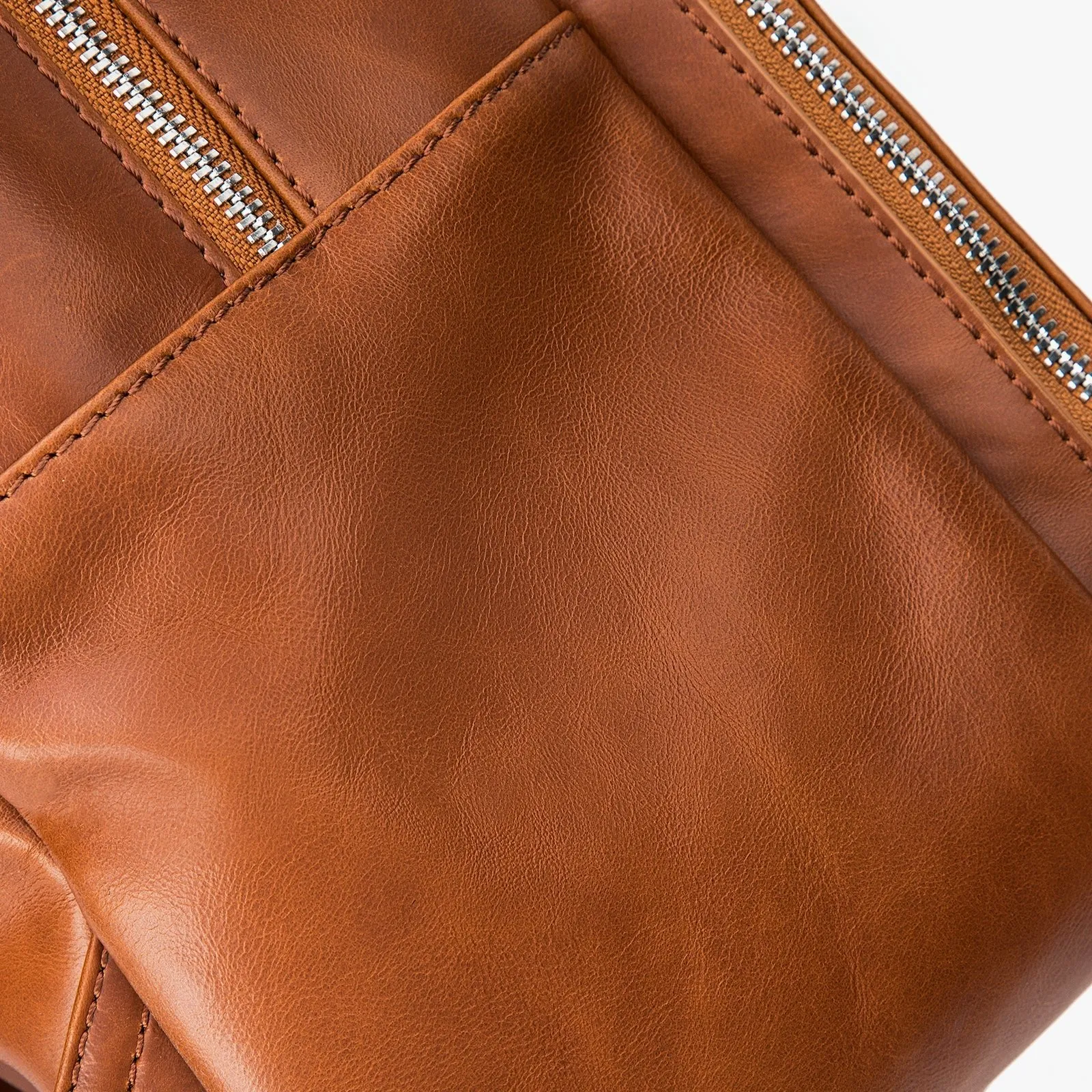 Vintage Brown Leather Backpack