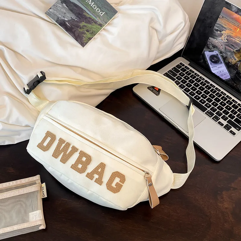 Women's & Men's & American Retro Fashion Versatile Large Men's Chest Bags
