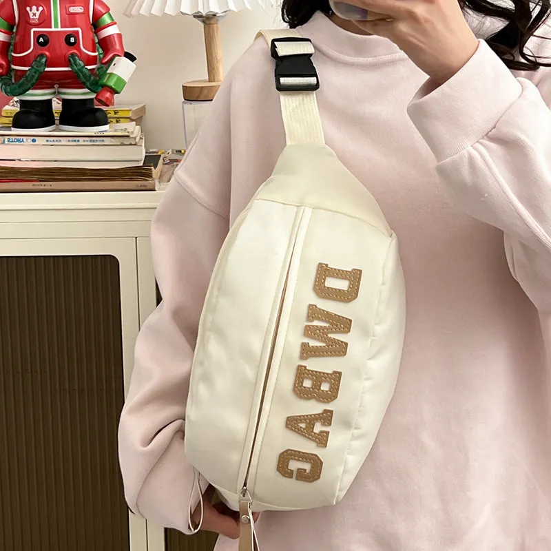 Women's & Men's & American Retro Fashion Versatile Large Men's Chest Bags