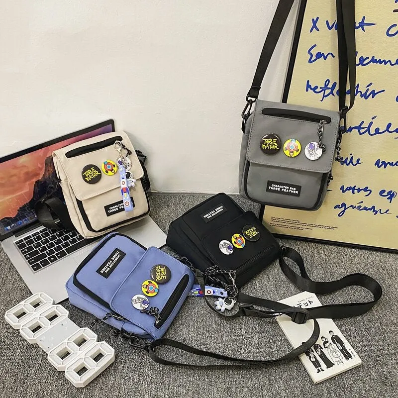 Women's & Men's & Fashion Hip Hop Vertical Mobile Crossbody Bags