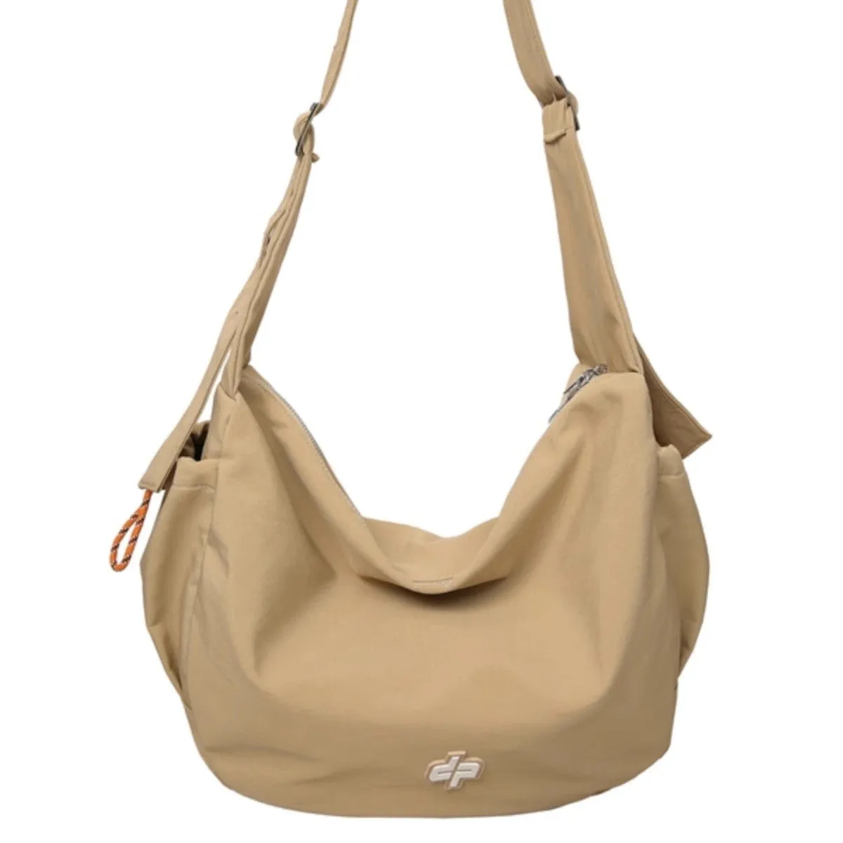 Women's & Men's & Flower Less Large Capacity Nylon Shoulder Bags