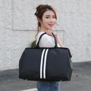 Women's & Men's & Korean Style Printed Letter Fitness Training Travel Bags