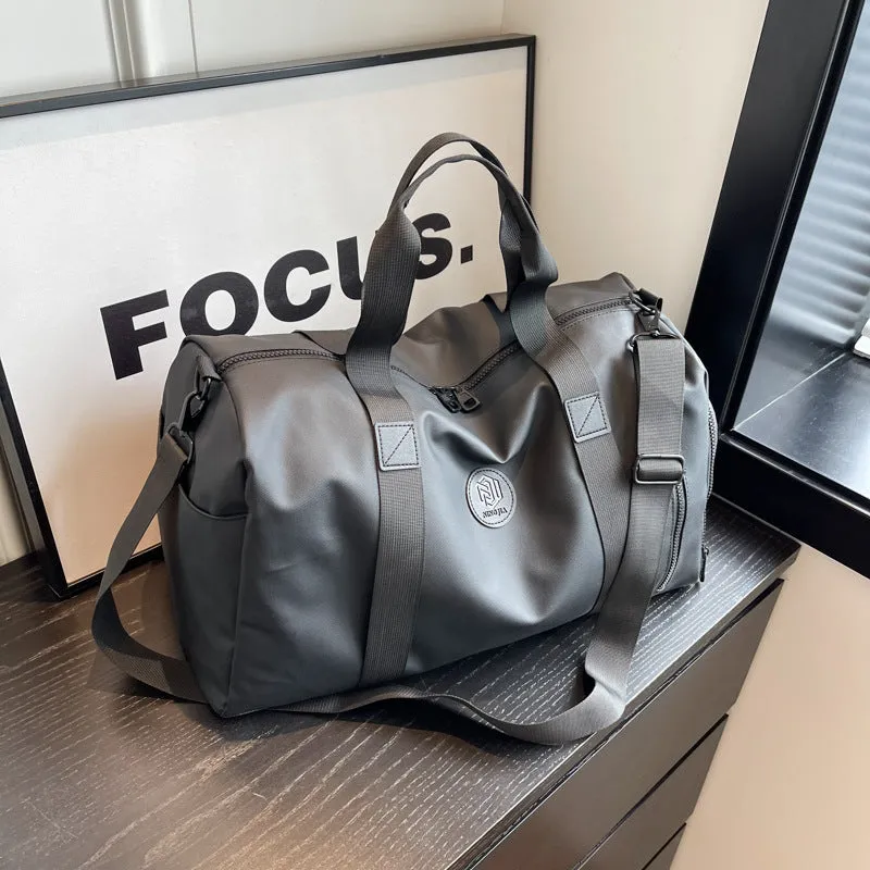 Women's & Men's & Large Capacity High-grade Pure Color Travel Bags