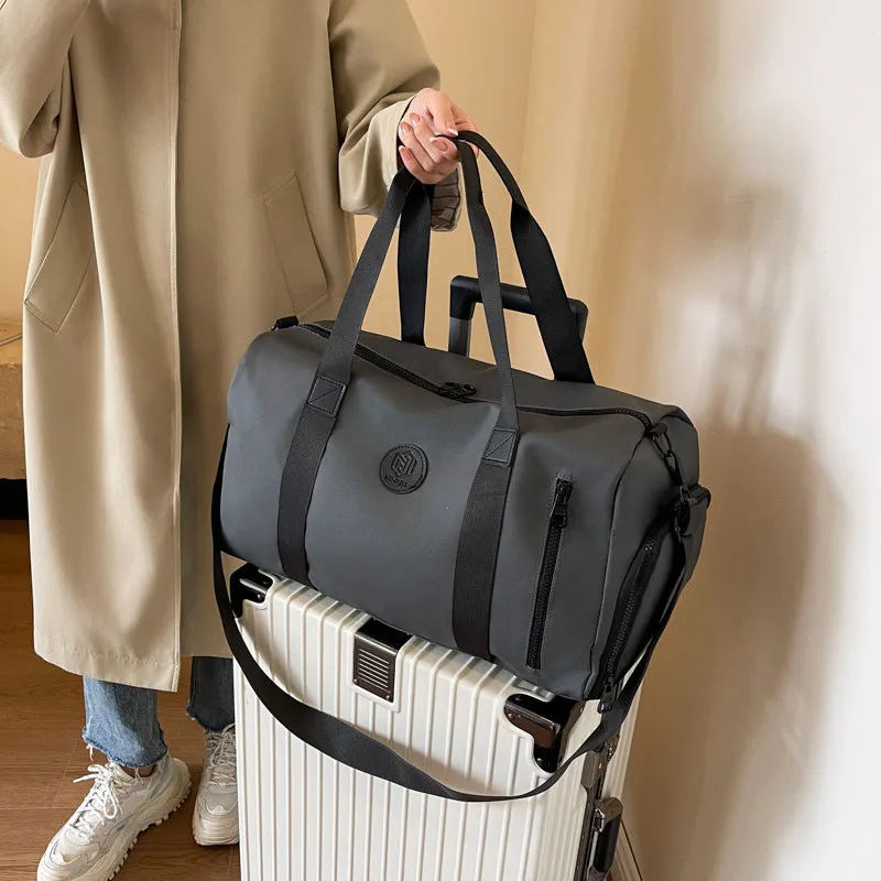Women's & Men's & Large Capacity High-grade Pure Color Travel Bags
