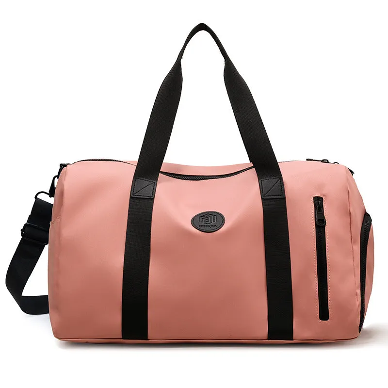 Women's & Men's & Large Capacity High-grade Pure Color Travel Bags