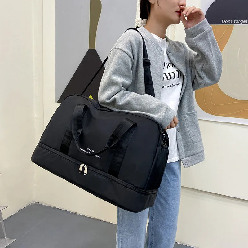 Women's & Men's & Large Capacity Short Business Trip Lightweight Dry Travel Bags