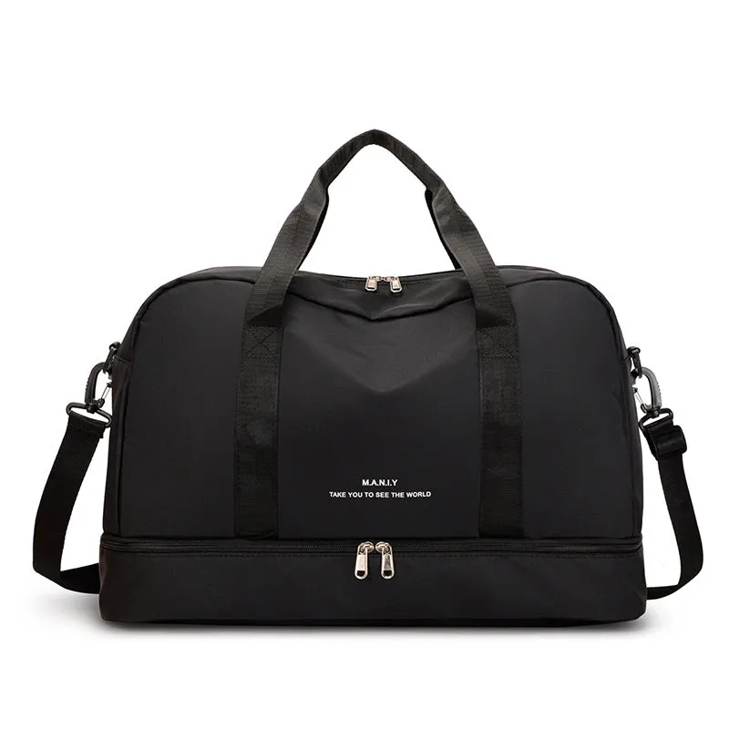 Women's & Men's & Large Capacity Short Business Trip Lightweight Dry Travel Bags