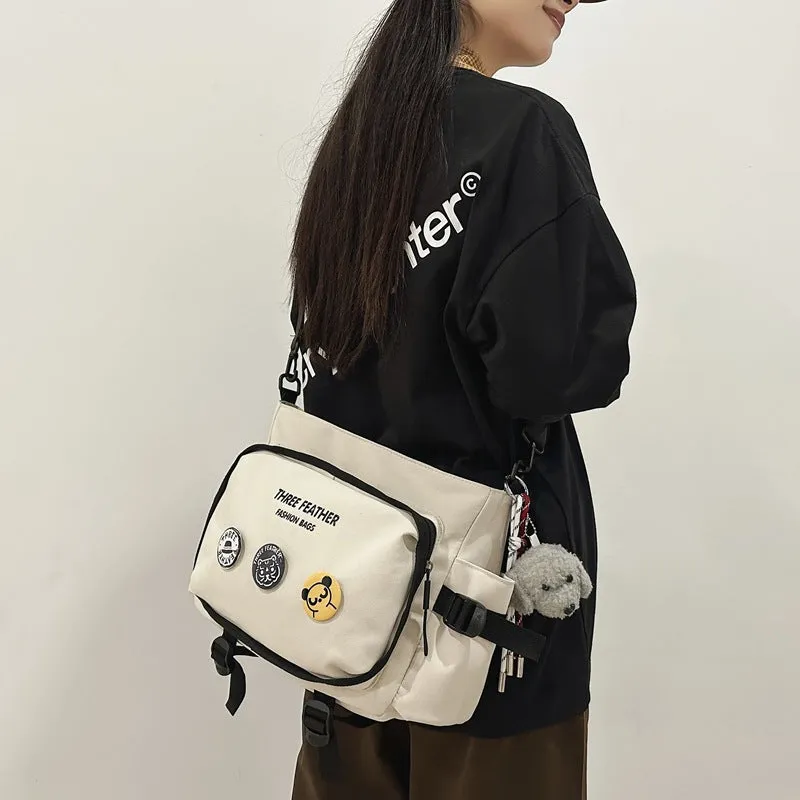 Women's & Men's & Leisure Simple Campus Tooling Fashion Shoulder Bags