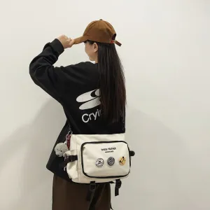 Women's & Men's & Leisure Simple Campus Tooling Fashion Shoulder Bags