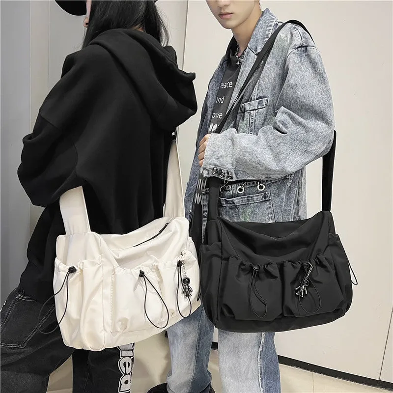 Women's & Men's Artistic Green Style Solid Color Couple Fashion Crossbody Bags