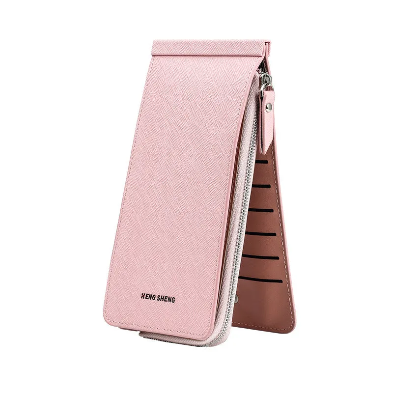 Women's & Men's Long Zipper Mobile Handbags