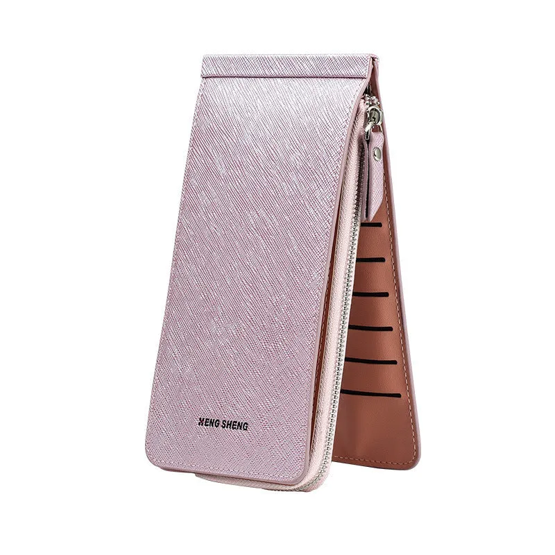 Women's & Men's Long Zipper Mobile Handbags