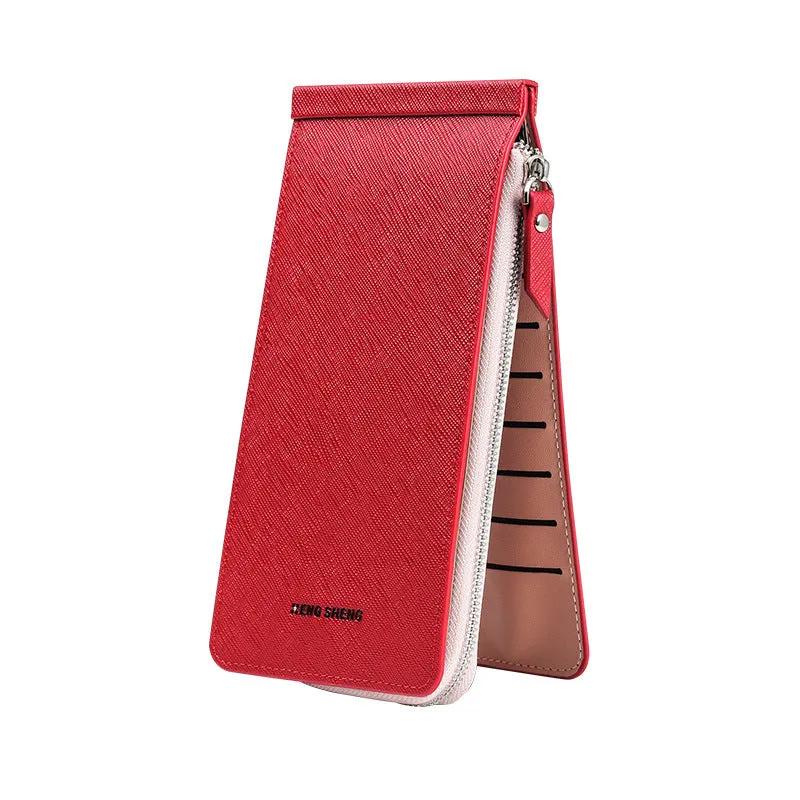 Women's & Men's Long Zipper Mobile Handbags
