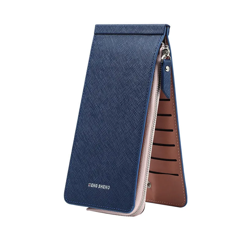 Women's & Men's Long Zipper Mobile Handbags
