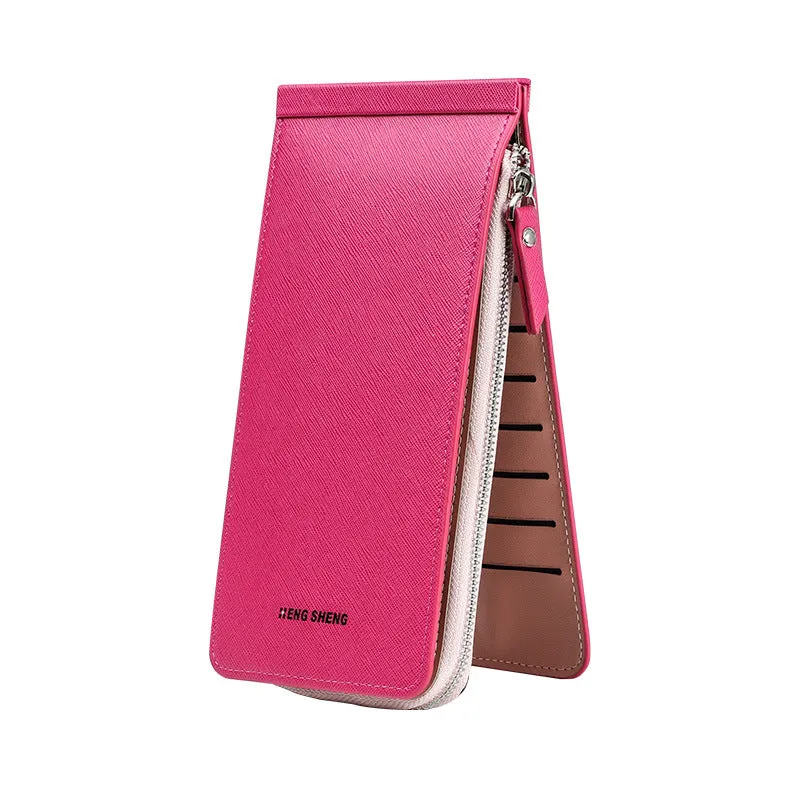 Women's & Men's Long Zipper Mobile Handbags