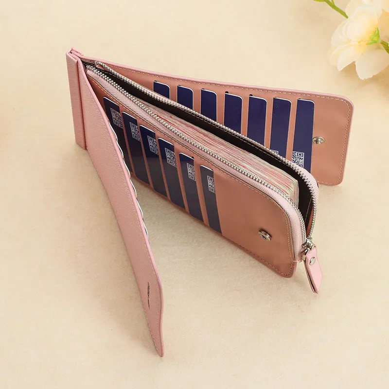 Women's & Men's Long Zipper Mobile Handbags