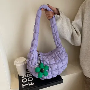 Women's & Men's Niche Popular Bubble Down Cotton Korean Fashion Shoulder Bags