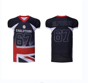 ZAB's Custom Wholesale American Football Jersey: Blank Practice Sublimation Uniform Wear - Model AFU-16